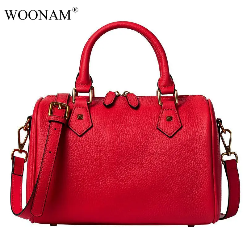 WOONAM Women New Fashion Top Grain Genuine Calf Leather Medium Top Handle Bag Boston Shoulder Handbag WB607
WOONAM Women New Fashion Top Grain Genuine Calf Leather Medium Top Handle Bag Boston Shoulder Handbag WB607