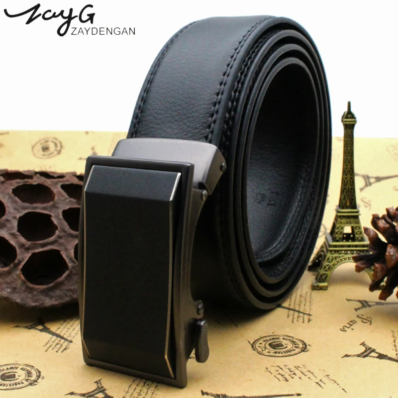 ZAYG Men's Leather Alloy Automatic Buckle Belt Men's High Quality Black Brown Belt Fashion Designer Luxury Business Belt Jeans
ZAYG Men's Leather Alloy Automatic Buckle Belt Men's High Quality Black Brown Belt Fashion Designer Luxury Business Belt Jeans