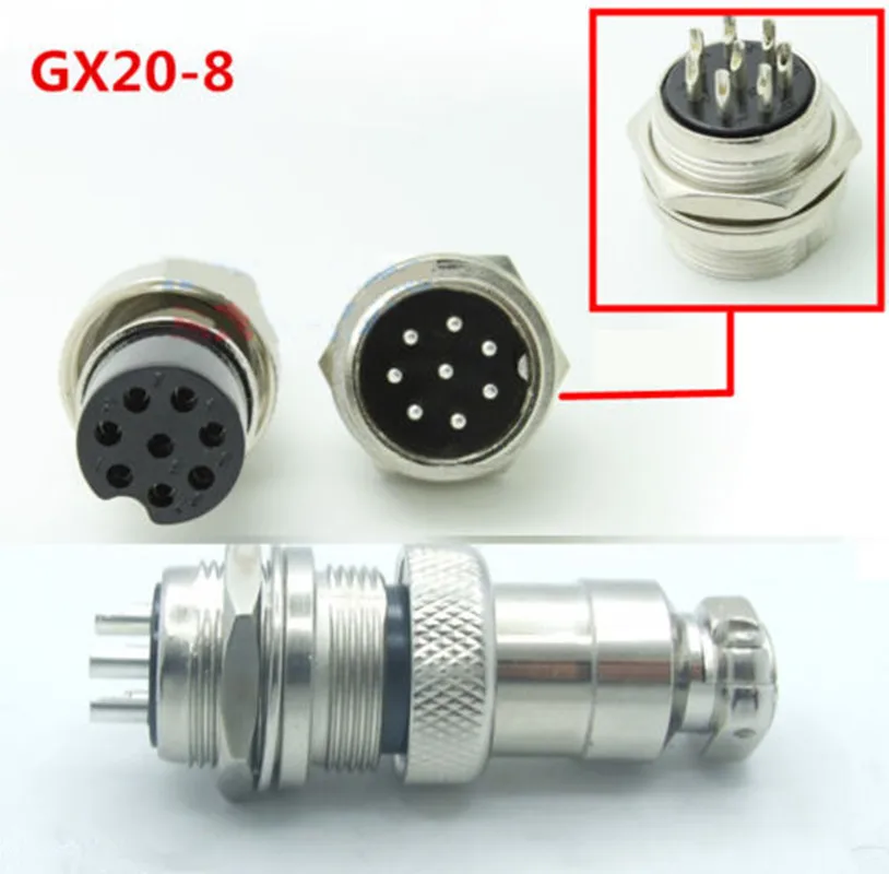 5set GX20 8-Pin XLR Aviation plug Ham Radio 20mm for Power equipment Soldering GX20-8
5set GX20 8-Pin XLR Aviation plug Ham Radio 20mm for Power equipment Soldering GX20-8