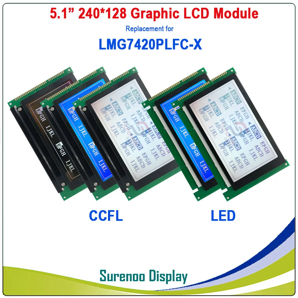 5.1" 240128 240*128 LCD Module Display Screen Panel Replace for HITACHI LMG7410 LMG7410PLBC LMG7420 LMG7420PLFC-X CCFL LED
5.1" 240128 240*128 LCD Module Display Screen Panel Replace for HITACHI LMG7410 LMG7410PLBC LMG7420 LMG7420PLFC-X CCFL LED