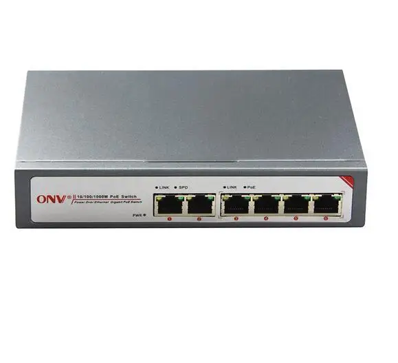 6-Порты и разъёмы гигабитный коммутатор питания через Ethernet с 2 Порт Gigabit Uplink Порты и 4 Gigabit PoE Порты (15,4 W)
6-Порты и разъёмы гигабитный коммутатор питания через Ethernet с 2 Порт Gigabit Uplink Порты и 4 Gigabit PoE Порты (15,4 W)