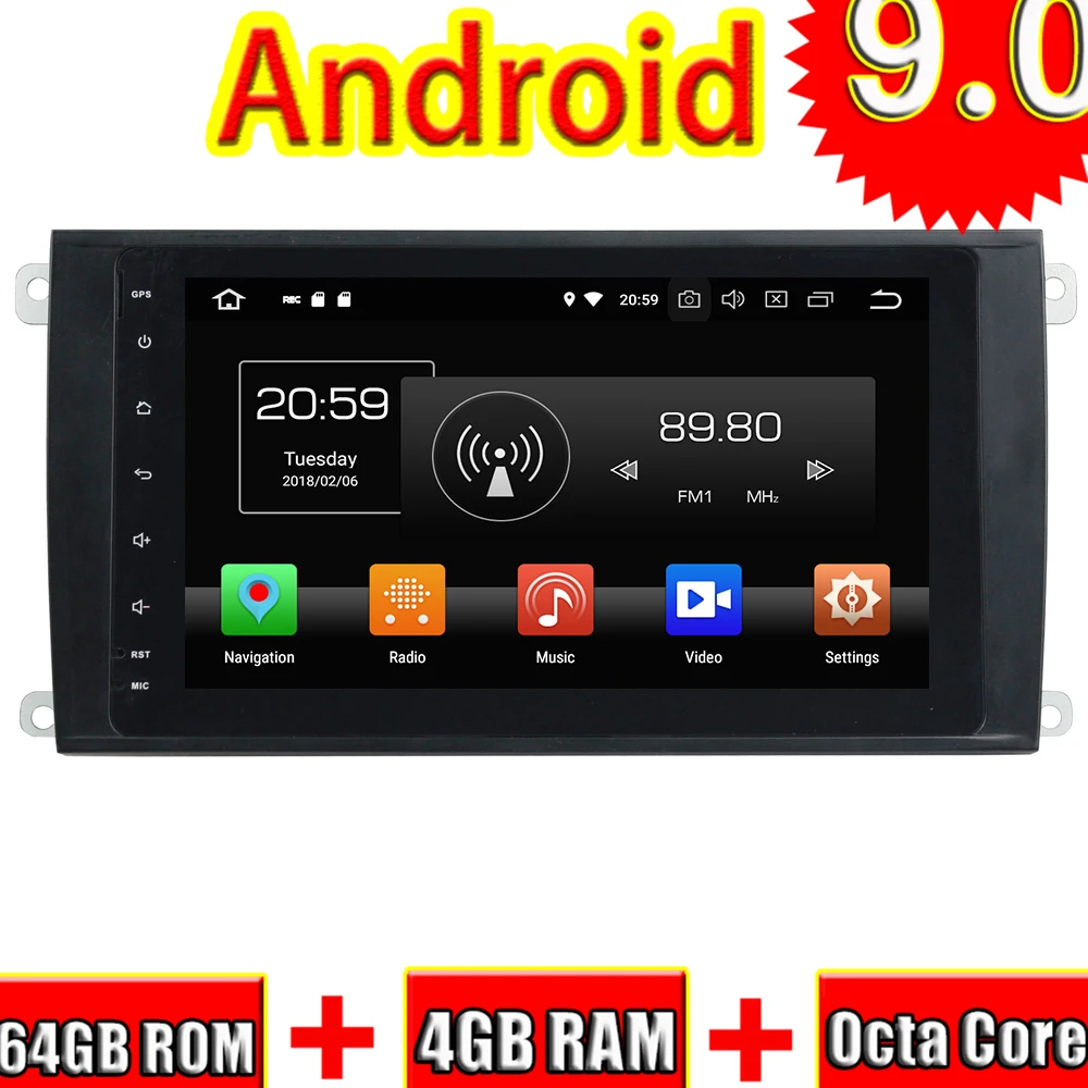 Topnavi Android 9.0 Car GPS Navigation CD Player Radio For Porsche Cayenne 2003 2004 2005 2006 2007 2008 2009 2010 Stereo NO DVD
Topnavi Android 9.0 Car GPS Navigation CD Player Radio For Porsche Cayenne 2003 2004 2005 2006 2007 2008 2009 2010 Stereo NO DVD