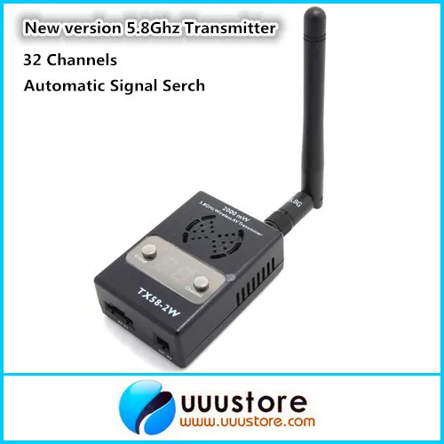 

New version Boscam FPV 5.8G 5.8Ghz 2000mW 2W 32 Channels Wireless AV Transmitter Automatic Signal Serch TX58-2W for fpv system