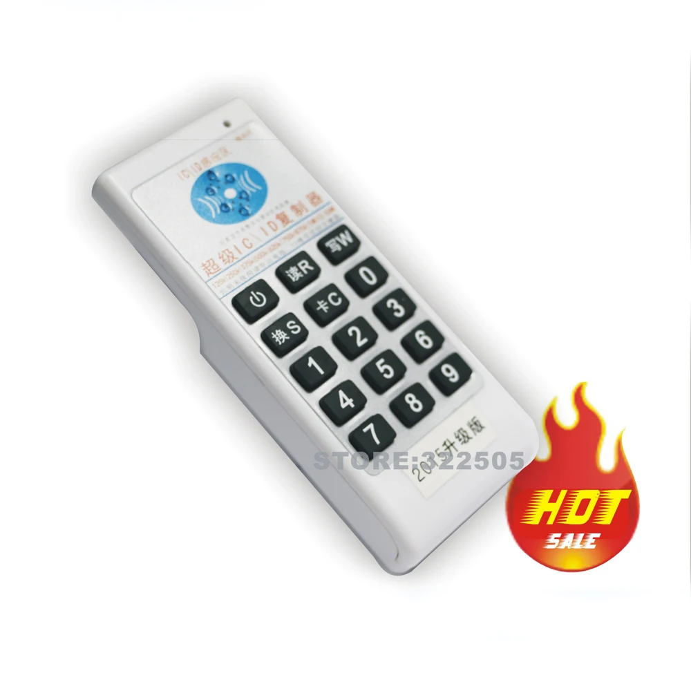 Handheld 125KHz&13.56MHZ RFID Copier NFC Duplicator Programmer Reader +10 Pcs double frequency Rewritable Keyfobs Tags
Handheld 125KHz&13.56MHZ RFID Copier NFC Duplicator Programmer Reader +10 Pcs double frequency Rewritable Keyfobs Tags