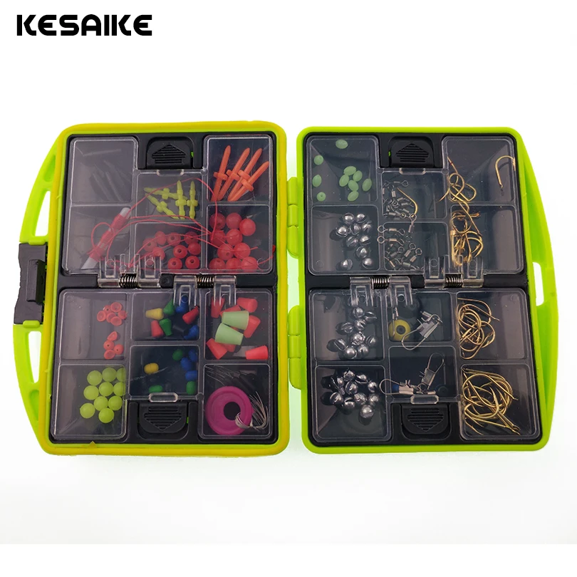 KESAIKE Fly Fishing Accessories Box with Fishhooks Float Lead Sinker Swivel Connector Beads Fishing Tackle Hot Sale
KESAIKE Fly Fishing Accessories Box with Fishhooks Float Lead Sinker Swivel Connector Beads Fishing Tackle Hot Sale