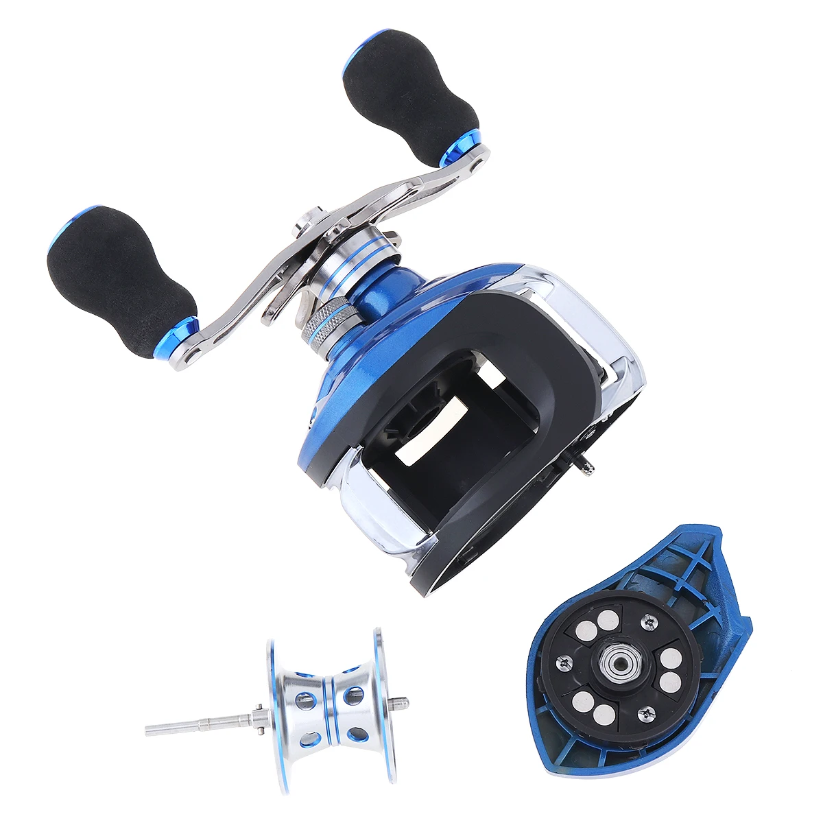 17+1BB 6.3:1 Blue Gear Ratio Fishing Bait Casting Reel Braking Force 8KG / 17.6LB with Right Left Hand Optional
17+1BB 6.3:1 Blue Gear Ratio Fishing Bait Casting Reel Braking Force 8KG / 17.6LB with Right Left Hand Optional