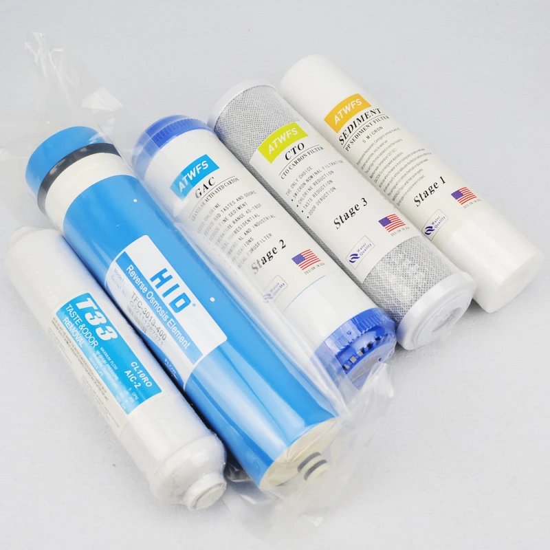 New Arrival 5 Stage Filter Cartridge 400 GPD RO Membrane Water Filter Survival Purifier Osmose Waterfilter RO System
New Arrival 5 Stage Filter Cartridge 400 GPD RO Membrane Water Filter Survival Purifier Osmose Waterfilter RO System