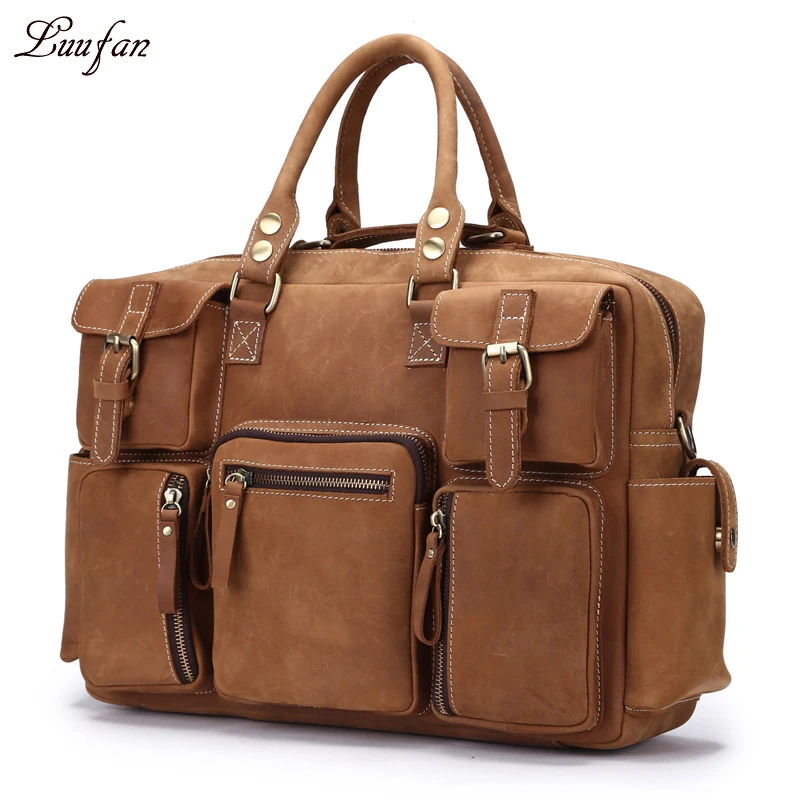 Big Capacity Crazy Horse Leather Travel Bags Men Multifunction Large Tote Travel Duffel Genuine Leather Weekend Luggage Bags Bro
Big Capacity Crazy Horse Leather Travel Bags Men Multifunction Large Tote Travel Duffel Genuine Leather Weekend Luggage Bags Bro
