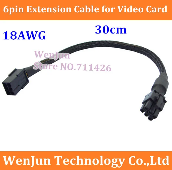 Free Shipping 6pin to 6pin Power Extension Cable 30CM 6 pin Video Card Adapter Cable 18AWG
Free Shipping 6pin to 6pin Power Extension Cable 30CM 6 pin Video Card Adapter Cable 18AWG