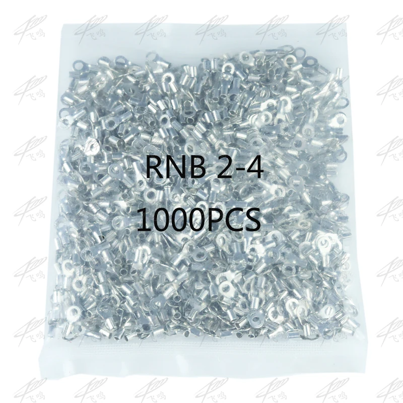 1000PCS RNB2-4 Non-insulated ring terminal electrical wire crimp naked connector AWG 16-14
1000PCS RNB2-4 Non-insulated ring terminal electrical wire crimp naked connector AWG 16-14