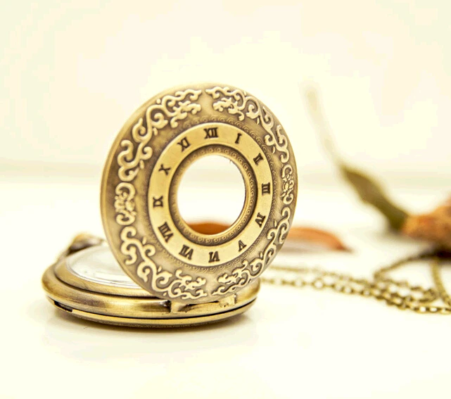 Vintage Bronze Antique Roman numerals antique quartz pocket watch chain pendant Men gift wholesale
Vintage Bronze Antique Roman numerals antique quartz pocket watch chain pendant Men gift wholesale