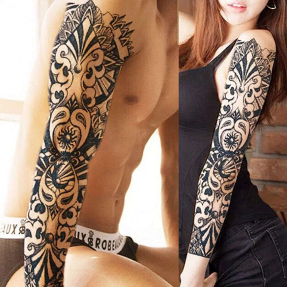 Full Arm Flower Tattoo Sticker Waterproof Temporary Tattoos Sleeve Men Women Body Paint Water Transfer Fake Tatoo Sleeve
Full Arm Flower Tattoo Sticker Waterproof Temporary Tattoos Sleeve Men Women Body Paint Water Transfer Fake Tatoo Sleeve