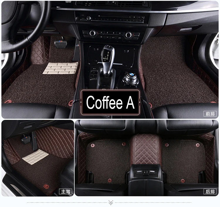 Car floor mats for Volkswagen Beetle CC Eos Golf Jetta Passat Tiguan Touareg sharan 5D car-styling carpet liner | Автомобили и