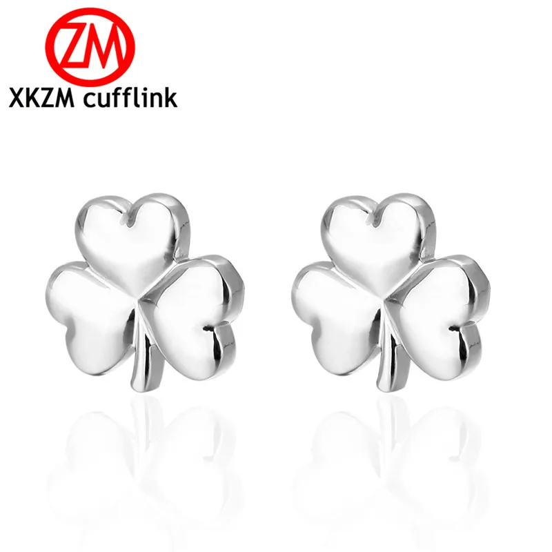 Fashion Luxury shirt silvery clover cufflink for mens Brand cuff buttons cuff links High Quality abotoaduras Jewelry
Fashion Luxury shirt silvery clover cufflink for mens Brand cuff buttons cuff links High Quality abotoaduras Jewelry