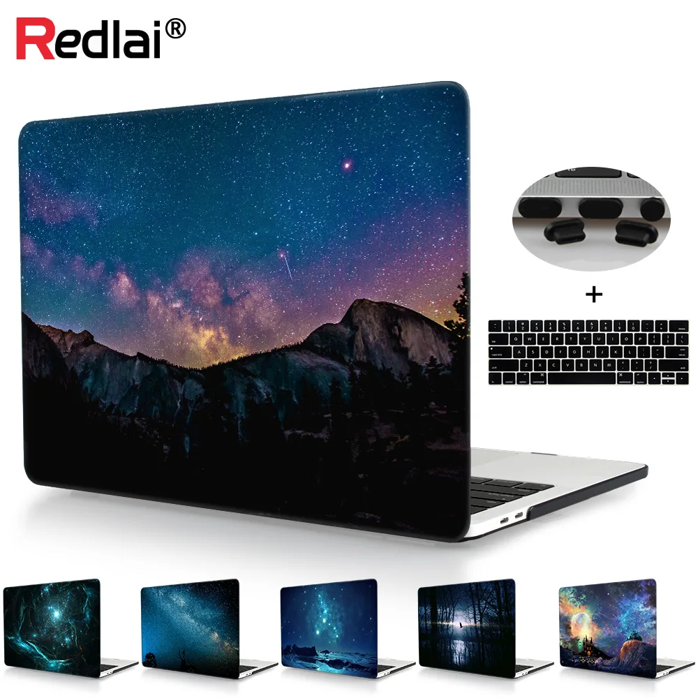 Redlai для Macbook 2018 Новый Air A1932 чехол Pro retina 13 15 "Touch bar A1706/A1989 A1707/A1990 волшебный жесткий