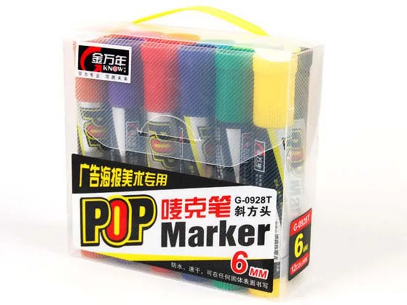 12 шт. поп постер маркер краски Экстра смелый 6 мм|marker machine|paint accessoriesmarker paint |