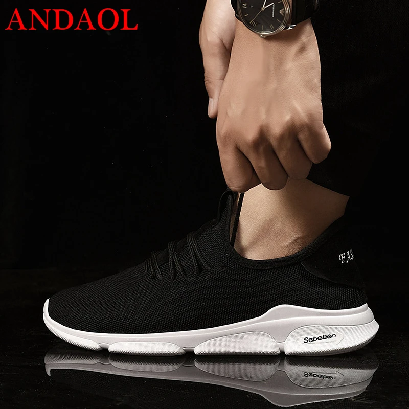 ANDAOL Men's Casual Shoes Top Quality Mesh Breathable Light Driving Sneakers Luxury Massage Non-Slip Walking Campus Trainers
ANDAOL Men's Casual Shoes Top Quality Mesh Breathable Light Driving Sneakers Luxury Massage Non-Slip Walking Campus Trainers