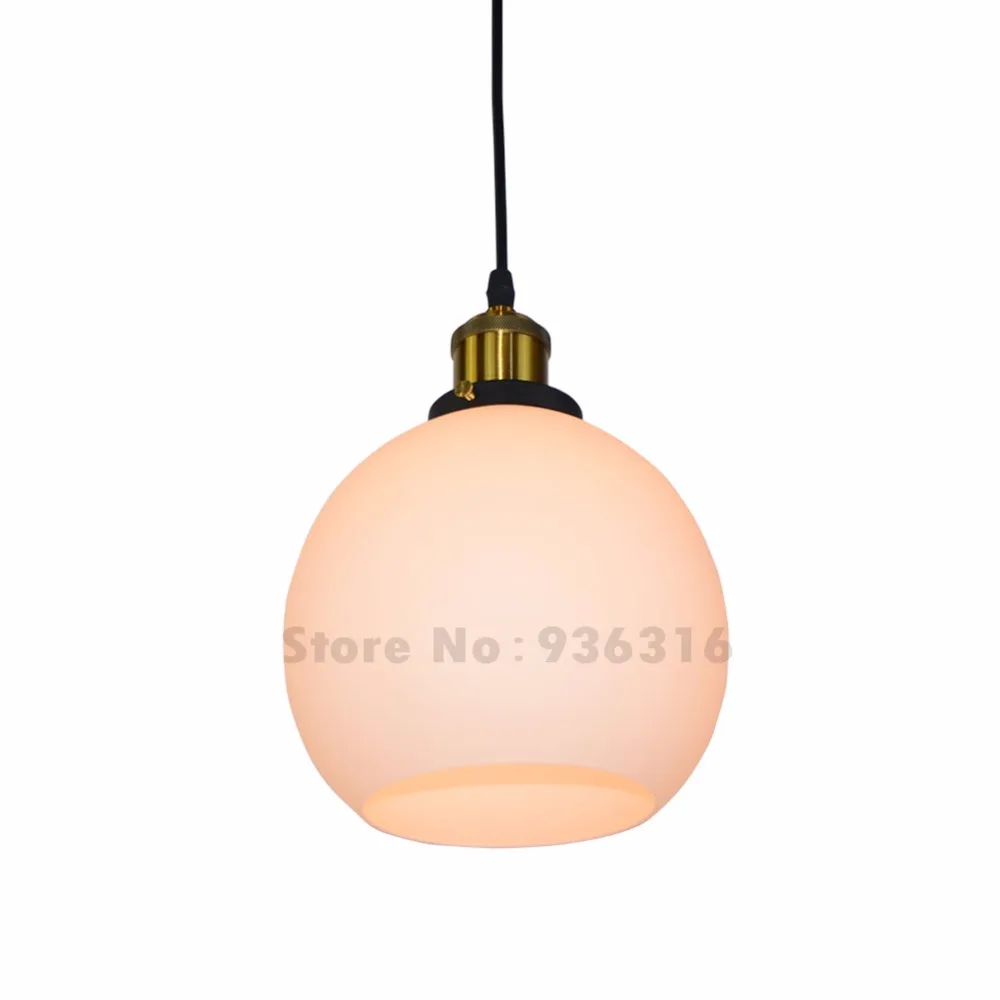 Modern Frosted Glass Shade White Pendant Lights Retro Loft Restaurant Coffee Shop Lustres E27 Edison LED Bulbs Fixture
Modern Frosted Glass Shade White Pendant Lights Retro Loft Restaurant Coffee Shop Lustres E27 Edison LED Bulbs Fixture