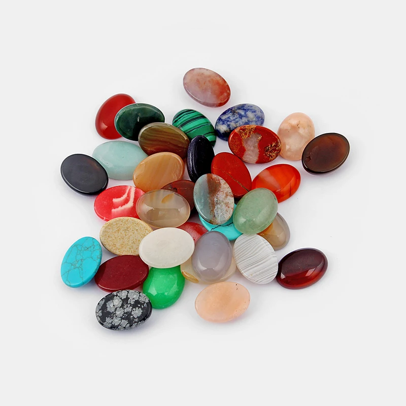 10pcs Assorted Natural Stone Cab Bead 18*13mm Oval Cabochons Tray Settings Jewelry Findings
10pcs Assorted Natural Stone Cab Bead 18*13mm Oval Cabochons Tray Settings Jewelry Findings