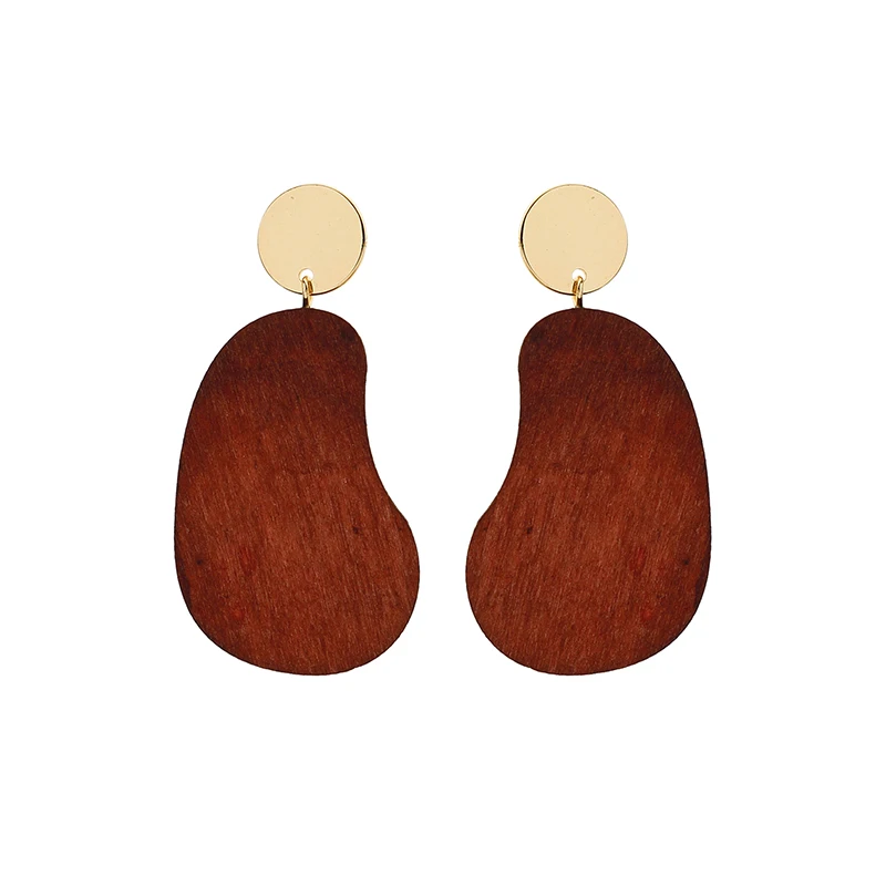 BALANBIU Geometric Dark Color Wood Sheet Drop Earrings For Women Gift Brass Dangle Earrings 2019 New Fashion Jewelry Accessories
BALANBIU Geometric Dark Color Wood Sheet Drop Earrings For Women Gift Brass Dangle Earrings 2019 New Fashion Jewelry Accessories