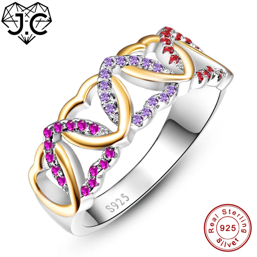J.C Heart Link Heart Sapphire Ruby Spinel Emerald Amethyst 925 Sterling Silver Ring Size 6 7 8 9 Lover Romantic Fine Jewelry
J.C Heart Link Heart Sapphire Ruby Spinel Emerald Amethyst 925 Sterling Silver Ring Size 6 7 8 9 Lover Romantic Fine Jewelry