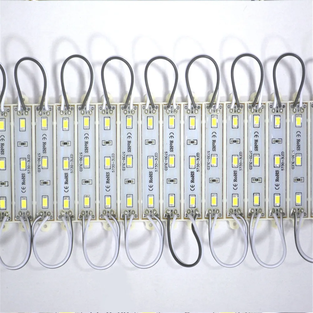 Супер яркий водонепроницаемый светодиодный модуль IP65 DC12V 5730 SMD 0 72 W 3 s LED Lamp 66*10mm|lamp