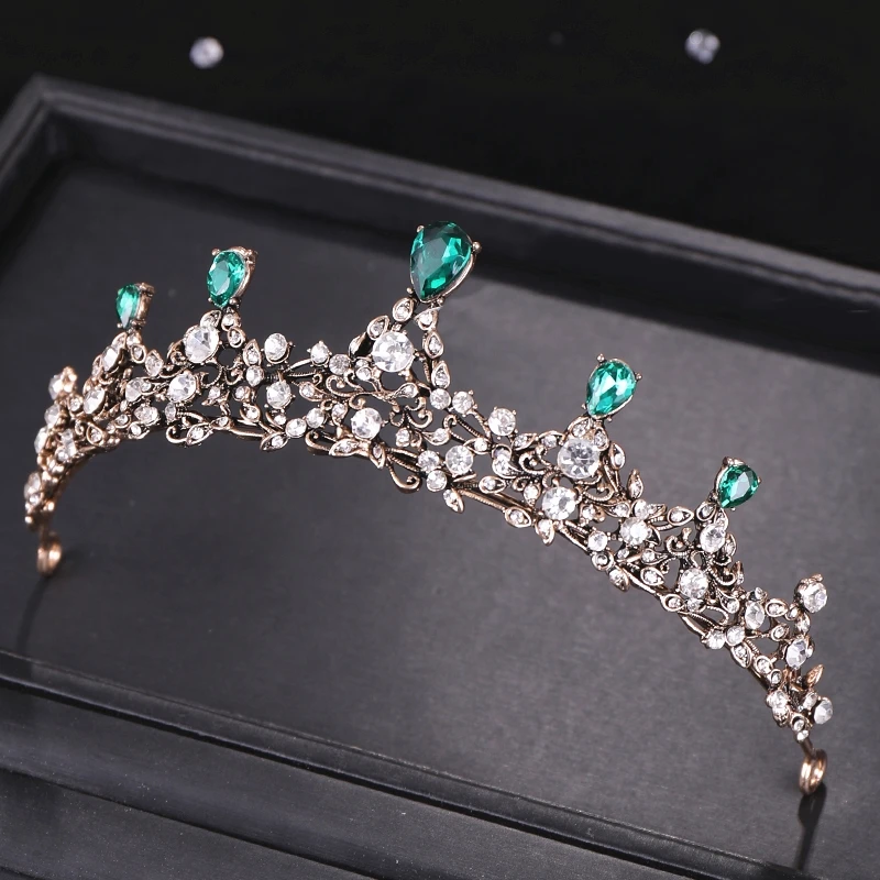 Vintage Bridal Hair Ornament Crown Green Crystal Tiara Bride Wedding Hair Jewelry Rhinestone Crown Women Headpieces Bijoux Femme
Vintage Bridal Hair Ornament Crown Green Crystal Tiara Bride Wedding Hair Jewelry Rhinestone Crown Women Headpieces Bijoux Femme
