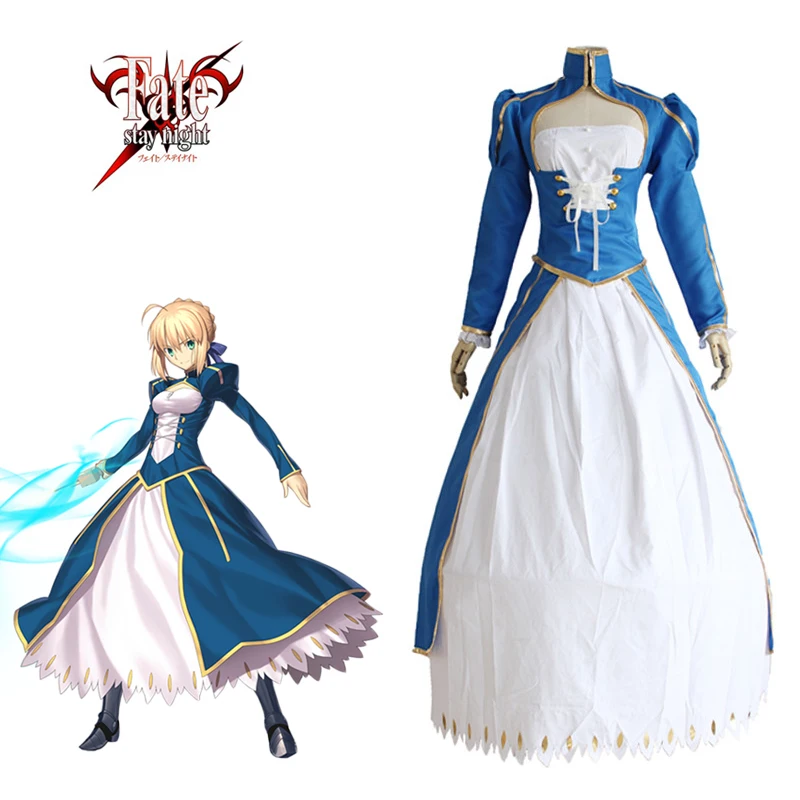 Голубое платье Saber, косплей, Fate Stay Night, Fate Zero U.B.W-TE, японское аниме для женщин, Хэллоуин, искусственная кожа
Голубое платье Saber, косплей, Fate Stay Night, Fate Zero U.B.W-TE, японское аниме для женщин, Хэллоуин, искусственная кожа