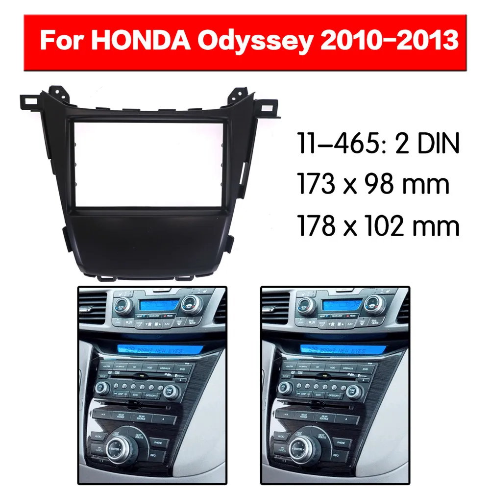 2DIN фасции facia рама пластины панели для HONDA Odyssey 2010-2013 стерео фасции DashCD отделка Установка комплект два din 11-465
2DIN фасции facia рама пластины панели для HONDA Odyssey 2010-2013 стерео фасции DashCD отделка Установка комплект два din 11-465