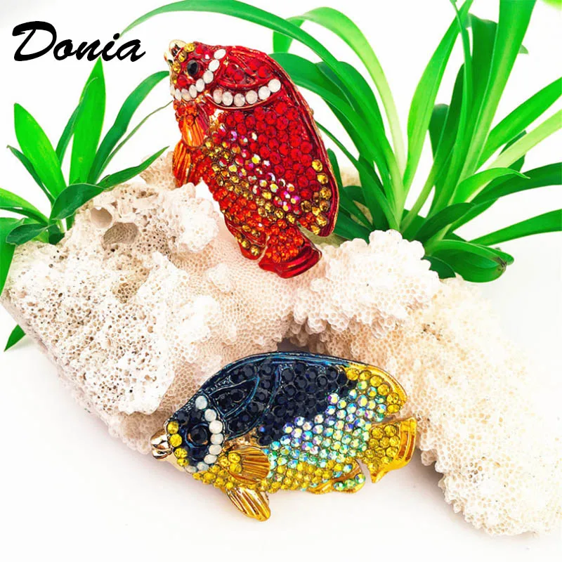 Donia jewelry Fashion cute wild fish pin color collar brooch temperament fashion little girl brooch cute small gift scarf pin
Donia jewelry Fashion cute wild fish pin color collar brooch temperament fashion little girl brooch cute small gift scarf pin