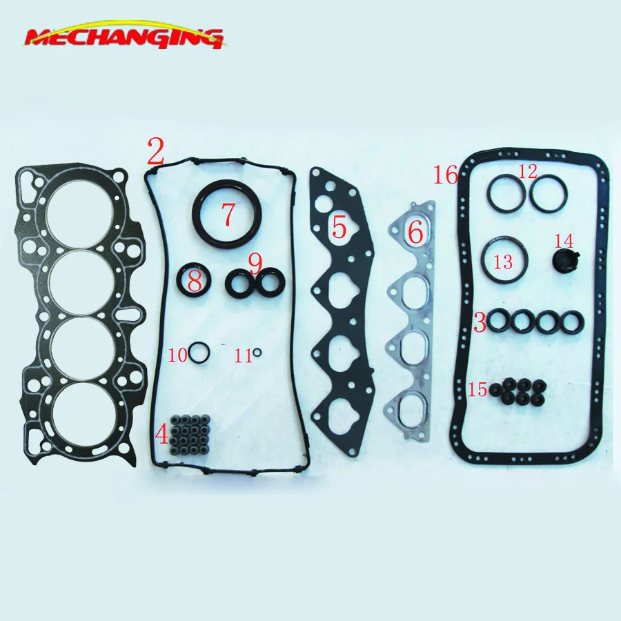Engine Gasket For HONDA CRV RD1 16 V B20B2 B20B Engine Rebuilding 06110-P3F-902 Kits Engine Spare Parts Full Set 50180200
Engine Gasket For HONDA CRV RD1 16 V B20B2 B20B Engine Rebuilding 06110-P3F-902 Kits Engine Spare Parts Full Set 50180200
