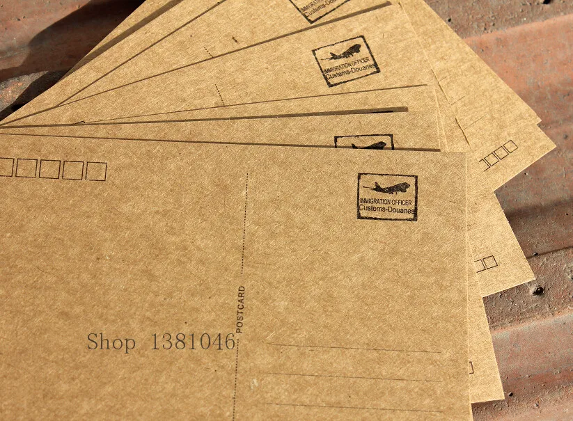 Толщина 250gsm крафт Бумага открытка пустая белая Почтовые открытки 10/50/100 вы