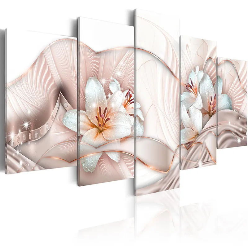 5 Pieces Blush Pink Lilies Blossom Poster Prints Canvas Painting Light Yellow Green Flowers Wall Pictures Bedroom Hoom Decor
5 Pieces Blush Pink Lilies Blossom Poster Prints Canvas Painting Light Yellow Green Flowers Wall Pictures Bedroom Hoom Decor