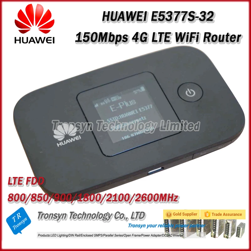 Original Unlock 150Mbps Huawei E5377 Portable 4G WiFi Router With Sim Card Slot And 1.45 Inch LCD Screen With 1750mAh Battery
Original Unlock 150Mbps Huawei E5377 Portable 4G WiFi Router With Sim Card Slot And 1.45 Inch LCD Screen With 1750mAh Battery