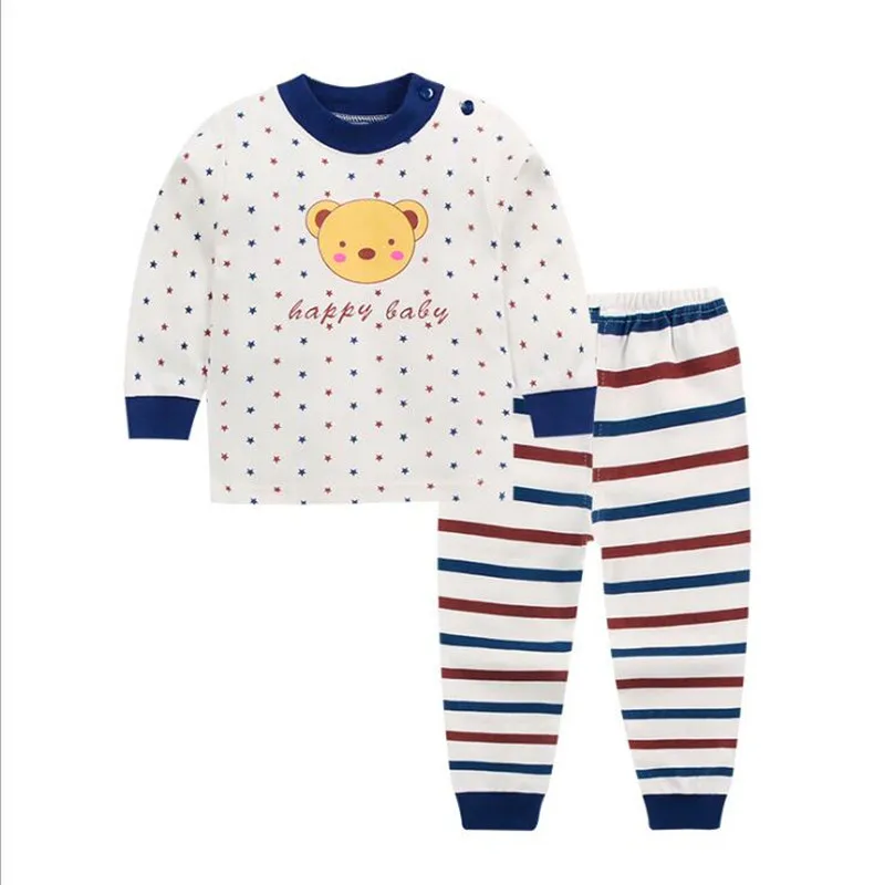 Fun Orange 2018 Spring Autumn New Baby Boys Clothes Cartoon Long Sleeved T-shirts + Pants Newborn Girl Suits | Детская одежда и