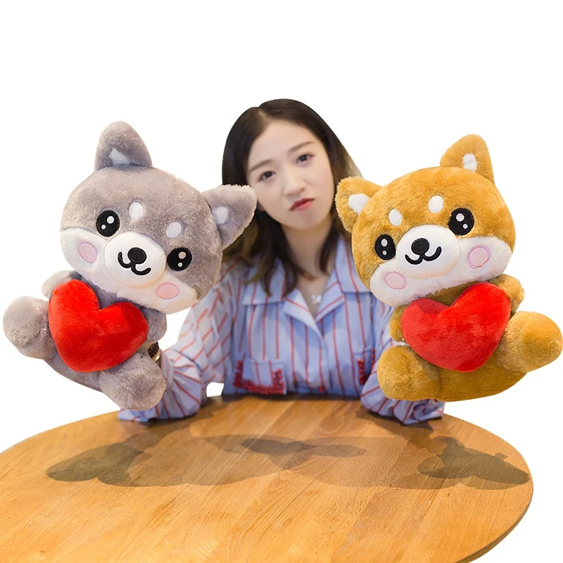 

25cm/35cm/45cm Super Cute Husky/Shiba inu Plush Toy Stuffed Soft Simulation Dog Baby Sleeping Appease Doll Kids Birthday Gifts