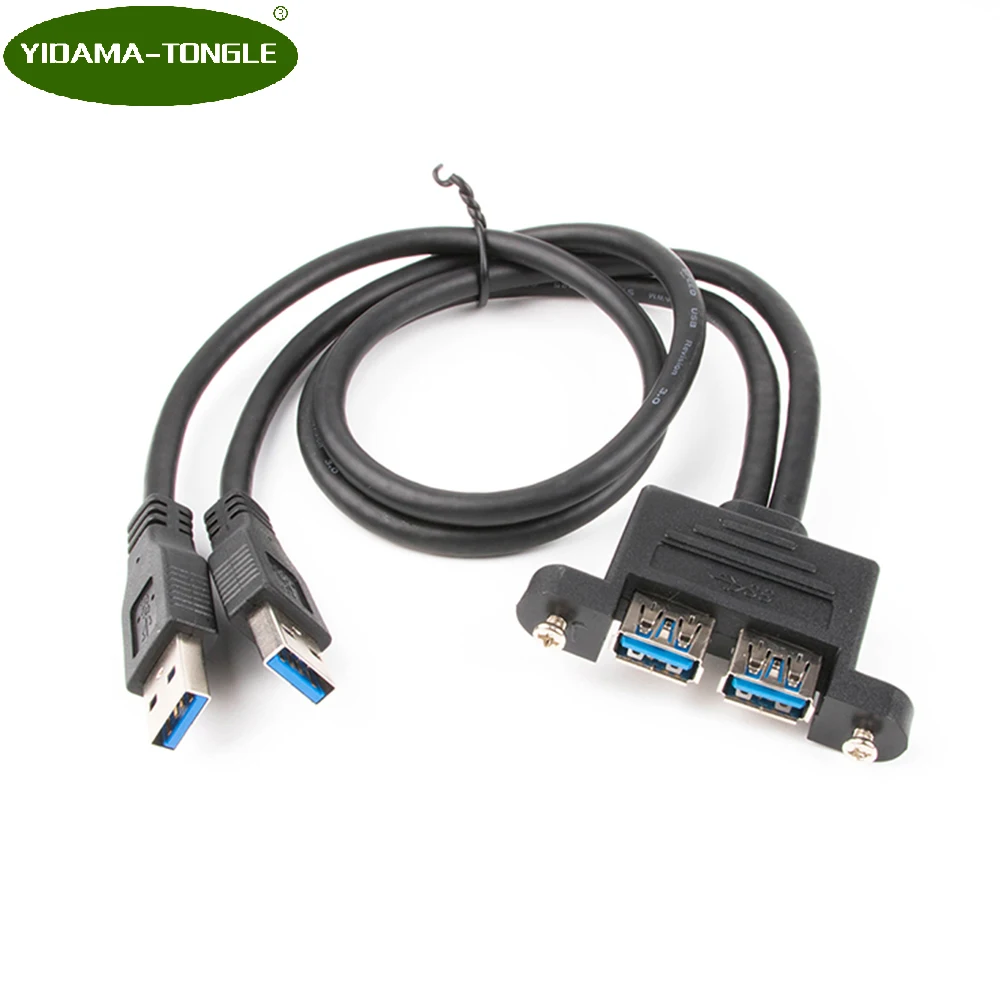Dual USB 3.0 Male to Dual USB 3.0 Female USB3.0 Extension Cable with Screw Panel Mount Male to Female M/F 30cm 50cm 100cm 150cm
Dual USB 3.0 Male to Dual USB 3.0 Female USB3.0 Extension Cable with Screw Panel Mount Male to Female M/F 30cm 50cm 100cm 150cm