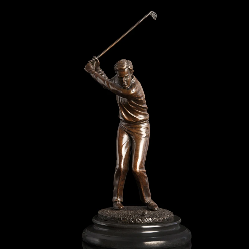 Arts Crafts Copper Wholesale & Retail handicrafts golf man player sculpture bronze Sports golfer figurine en bronze souvenirs CZ
Arts Crafts Copper Wholesale & Retail handicrafts golf man player sculpture bronze Sports golfer figurine en bronze souvenirs CZ