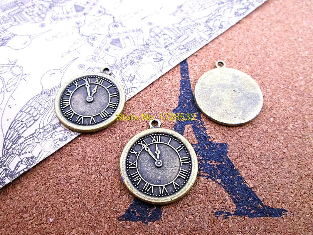 8pcs- vintage clock Charms , Antique bronze vintage clock Charms pendants 25x28mm
8pcs- vintage clock Charms , Antique bronze vintage clock Charms pendants 25x28mm