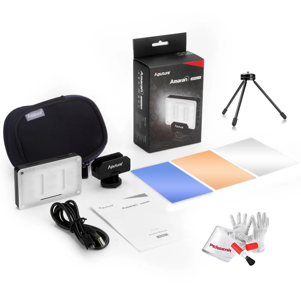 Aputure Amaran AL-M9 CRI95+ Mini LED Video Light On-Camera Fill Light with Mini Tripod Light Stand and Pergear Cleaning Kit
Aputure Amaran AL-M9 CRI95+ Mini LED Video Light On-Camera Fill Light with Mini Tripod Light Stand and Pergear Cleaning Kit