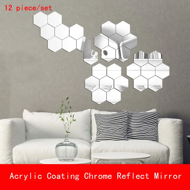 12 Pcs sexangle 3 size thickness 1mm Acrylic sliver black red blue unbreak Reflect Mirror Decorative for Wall Shower Room
12 Pcs sexangle 3 size thickness 1mm Acrylic sliver black red blue unbreak Reflect Mirror Decorative for Wall Shower Room