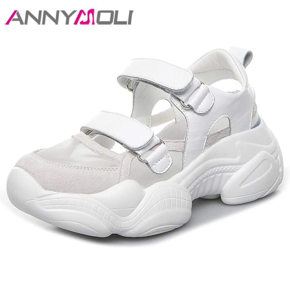 ANNYMOL Sneakers Genuine Leather Shoes Women Cut Out Flat Platfrom Flats Summer Round Toe Ladies Casual Shoes White 2019 New
ANNYMOL Sneakers Genuine Leather Shoes Women Cut Out Flat Platfrom Flats Summer Round Toe Ladies Casual Shoes White 2019 New