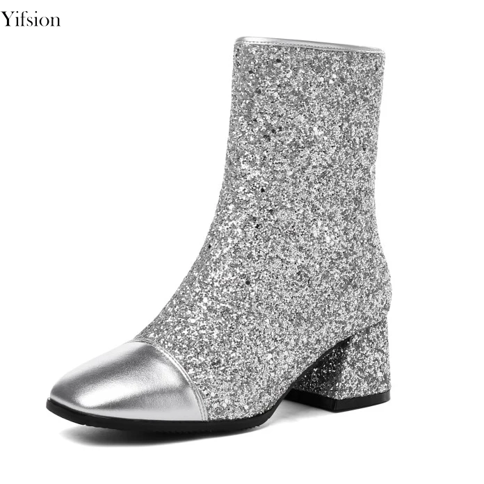 Olomm Gorgeous Women Winter Boots Cow Leather Stylish Square Heel Mid-Calf Boots Square Toe Silver Shoes Women US Size 3-13
Olomm Gorgeous Women Winter Boots Cow Leather Stylish Square Heel Mid-Calf Boots Square Toe Silver Shoes Women US Size 3-13