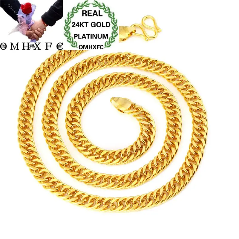 OMHXFC Wholesale European Fashion Man Male Party Wedding Gift Long 50cm Wide 6 8 10mm Figaro Real 24KT Gold Chain Necklace NL40
OMHXFC Wholesale European Fashion Man Male Party Wedding Gift Long 50cm Wide 6 8 10mm Figaro Real 24KT Gold Chain Necklace NL40