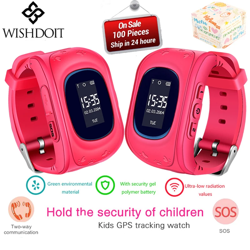 WISHDOIT 2018 Новый Smartwatch детские безопасные gps Смарт часы SOS вызова Расположение Finder