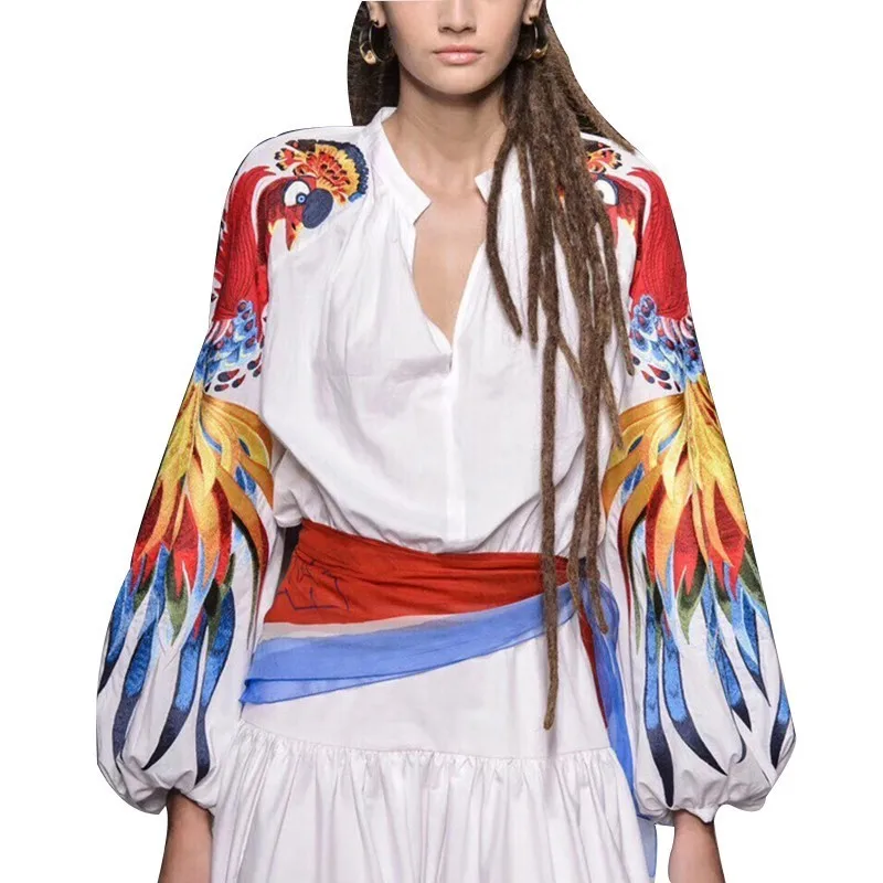Bella Philosophy Casual Patchwork Women Shirt O Neck Lantern Sleeve Big Size Blouse Female Spring 2019 Fashion New Tide
Bella Philosophy Casual Patchwork Women Shirt O Neck Lantern Sleeve Big Size Blouse Female Spring 2019 Fashion New Tide