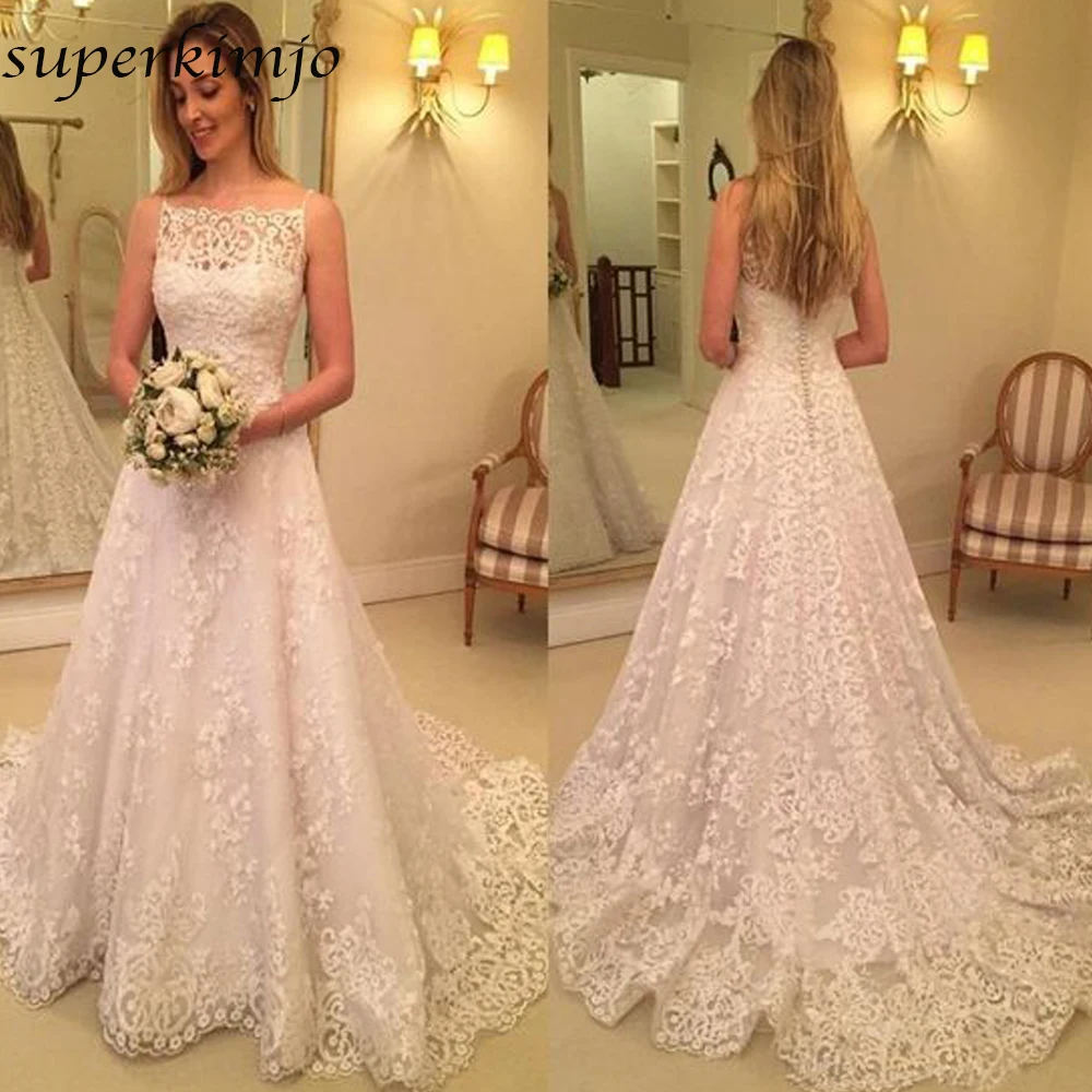 Vestidos de Noiva Wedding Dresses 2019 Square Neckline Lace Appliques A Line Bridal Dresses
Vestidos de Noiva Wedding Dresses 2019 Square Neckline Lace Appliques A Line Bridal Dresses