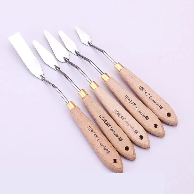 5pcs/box Knife Stainless Steel Paint Brush Wooden Handel For Oil Watercolor Painting Scraper Oil Palette Knife Art Office Supply
5pcs/box Knife Stainless Steel Paint Brush Wooden Handel For Oil Watercolor Painting Scraper Oil Palette Knife Art Office Supply