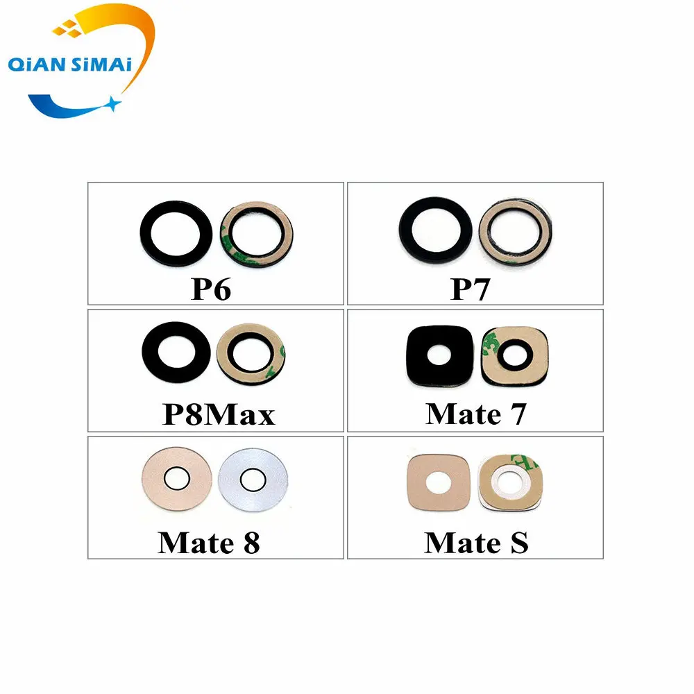 QiAN SiMAi New Rear Camera Glass for Huawei P6 P7 P8Max Mate7 Mate8 MateS mobile phone