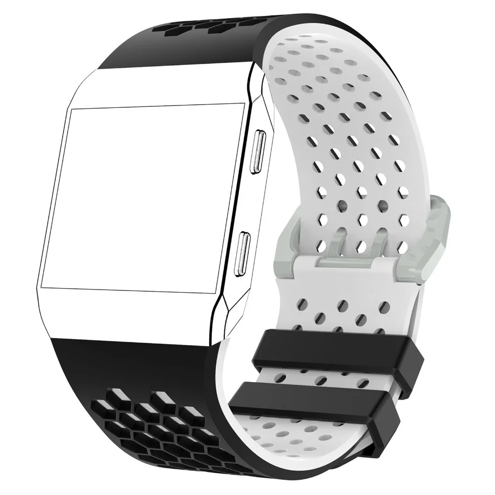 MASiKEN Double Color Wristband Strap for Fitbit Ionic Silicone Sports Fitness Activity Tracker Smart Watch Wrist Band Strap Belt
MASiKEN Double Color Wristband Strap for Fitbit Ionic Silicone Sports Fitness Activity Tracker Smart Watch Wrist Band Strap Belt